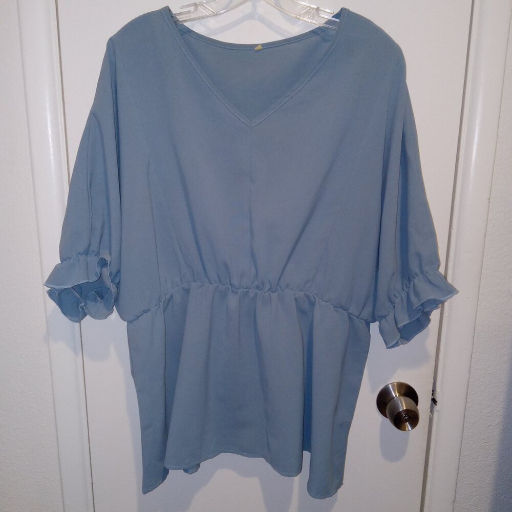 Light blue blouse